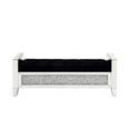 thumbnail image 4 of ACME Noralie Bench, Mirrored & Faux Diamonds, 4 of 6