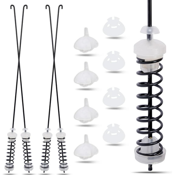 Set 4Pcs Washer Suspension Rod Kit Replaces W10780048 For Admiral ATW4675YQ1, Whirlpool WTW4800XQ4 WTW4800XQ1 WTW4800XQ2