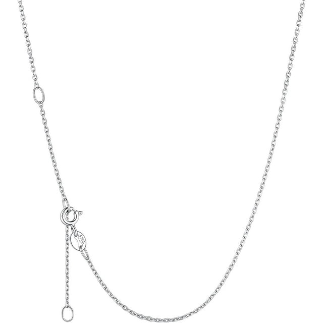 Cadenas De Plata 925 Para Mujer Esterlina Fina Collars De Eslabones Ajustable Collar Mujer 925