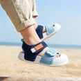 thumbnail image 2 of ZHOGXU Toddlers Children Girls Boys Summer Sandals Soft Sole Non Closed Toe Color Block Breathable Lightweight Shoes For Outdoor Activities,Multicolour2,7.5, 2 of 7