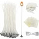thumbnail image 1 of 100 Pcs 15cm Candle Wicks with Base for Candle Making, Compatible with Most Brands, 1 of 5