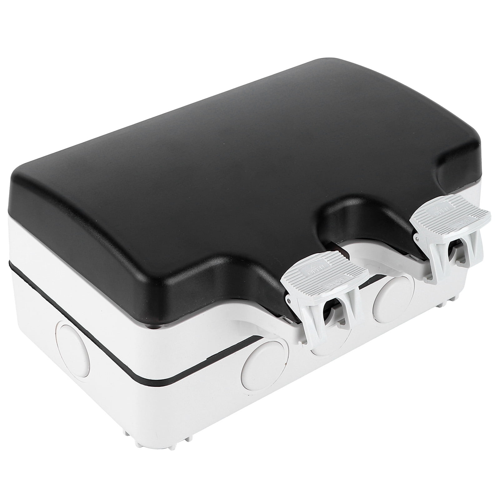 2-Gang Socket Enclosure for Outdoor Use, Durable & Multifunctional, 86 Type Design IP66 Waterproof Junction Box Estrela
