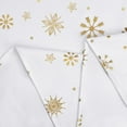 thumbnail image 5 of Christmas Tablecloth, Gold Snowflake Christmas Table Cloth for Winter, Christmas Tablecloths, Waterproof Spill-Proof Table Cover for Table, Kitchen, Dining, Holiday, 60 Inch Round, White, 5 of 5