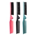 thumbnail image 1 of Peine de viaje plegable de 3 piezas: peine compacto de doble cara para hombres y mujeres. Cepillo de bolsillo plegable para oficina, gimnasio y exteriores., 1 of 7