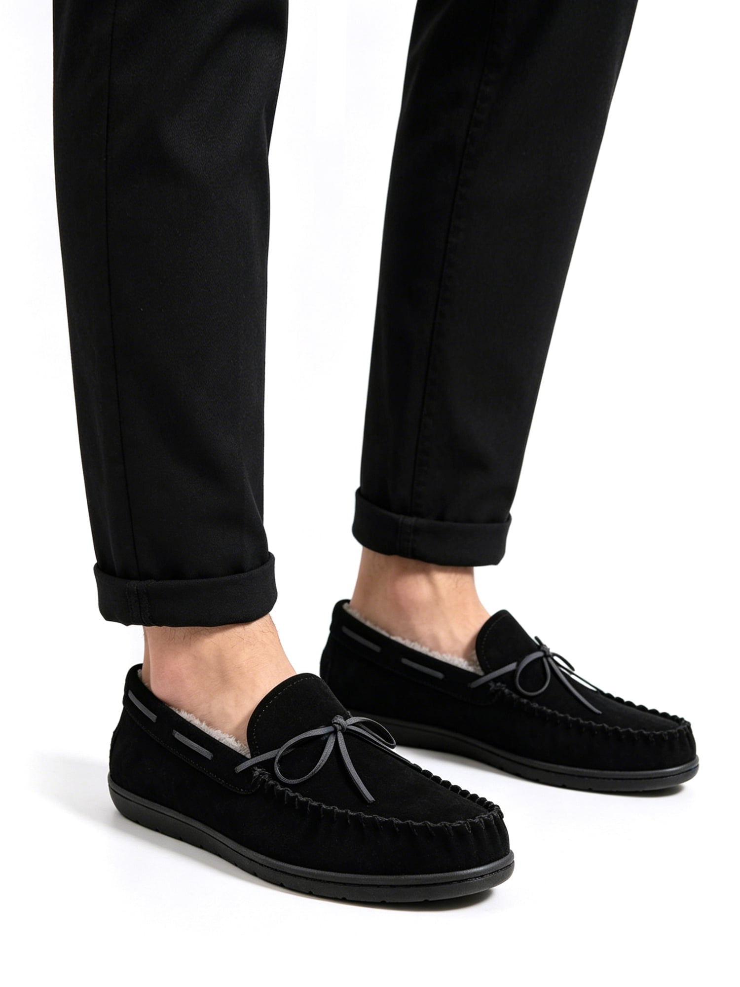 George Men`s Trapper Moccasin Slippers