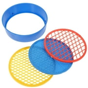 Beach Toys 4 Pcs Sand Sifting Pan Sieves Digging Plastic Primary School