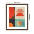 thumbnail image 5 of Kate and Laurel Framed Wall Art Print Circles in harmony No11  by Vitor Costa, 22 x 26, Florence Medium Brown Frame, Modern Contemporary, Abstract Art for Wall Decor, 5 of 8