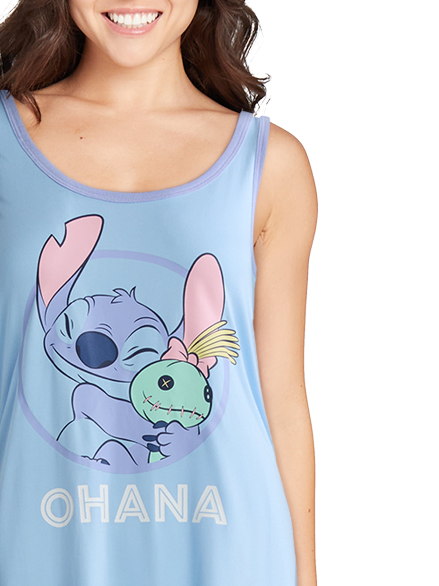 Disney’s Stitch Women’s and Women’s Plus Sleep Tank Dress, Sizes XS-3X
