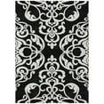 thumbnail image 2 of Addison Rugs Chantille Indoor/Outdoor Transitional Damask Black Washable Rectangle Rug, 5' x 7'6", 2 of 6