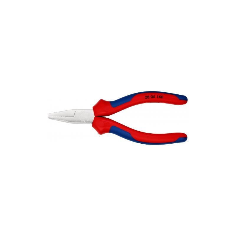 Knipex 20 05 140 Flat Nose Pliers - Chrome w/ MultiGrip 140 mm