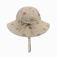 thumbnail image 6 of TOWED22 Baby Sun Hat Toddler Summer UPF 50+ Baby Girl Bucket Hat Wide Brim Beach Hats for Baby Boys Girls(J,S), 6 of 7