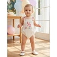 thumbnail image 4 of BemeyourBBs Half Way to One Clothes Baby Boy Girl 1/2 Half Birthday Outfit 1st Birthday Clothes Summer Romper 1/2 Embroidery Sleeveless Bodysuit Jumpsuit Playsuit, 4 of 9