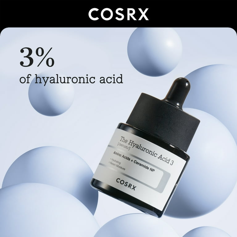 COSRX, The Hyaluronic Acid 3 Serum, 0.68 fl.oz, Hydration for Dry