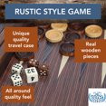 thumbnail image 2 of WE Games Travel Wood Starburst Design Backgammon Board Game Set - 19 in., 2 of 11