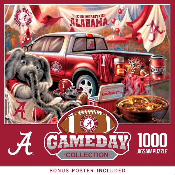 MasterPieces Alabama Crimson Tide 1000 Piece Jigsaw Puzzle - NCAA Football Eco-Friendly