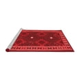 thumbnail image 2 of Ahgly Company Machine Washable Indoor Round Oriental Red Traditional Area Rugs, 5' Round, 2 of 4