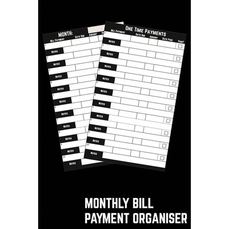 Monthly Bill Payment Organiser: Budget Monthly Bills & Expenses With This Money Tracker with a Simple Home Budget Spreadsheet Layout (Paperback)