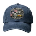thumbnail image 2 of Vietnam Veteran Cap, Adjustable Baseball Hat for Men, Embroidered Tribute Gift for Vietnam War Veterans, Blue, 2 of 6
