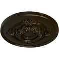 thumbnail image 3 of Ekena Millwork 13 3/4"OD x 1"P Monique Ceiling Medallion (Fits Canopies up to 3 3/4"), Hand-Painted Bronze, 3 of 6