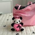 thumbnail image 5 of Lovely Panda Charm Keychain Plush Ornament Pendant Car Keyring Backpack Decoration Phone Decoration Keychain Accessories, 5 of 9