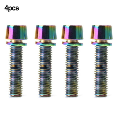 

4pcs M5x20mm M6x20mm MTB Bike Bicycle Steering Handlebar Stem Screws Bolts