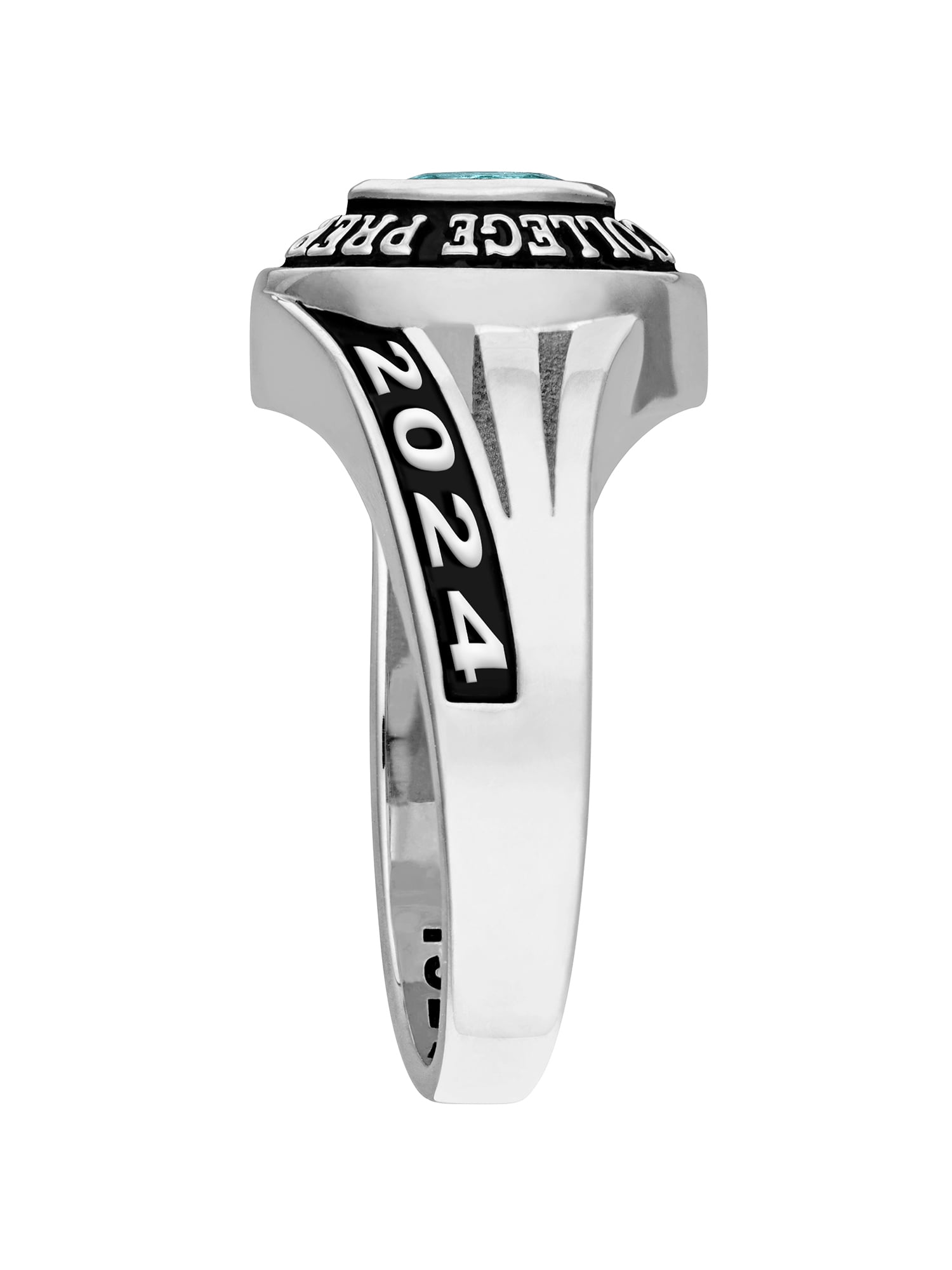 Order Now for 2025 Graduation, Freestyle Women's Platinum Plated Celebrium Marquise Tailored Class Ring, Personalized, High School or College Graduation