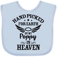 thumbnail image 3 of Inktastic Handpicked for Earth by My Poppy in Heaven with Angel Wings` Boys or Girls Baby Bib, 3 of 4