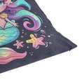 thumbnail image 7 of Cute Magic Mermaid Girl Throw Pillow Covers Couch Pillowcases Decor for Bed Sofa 18" x 18", 7 of 7