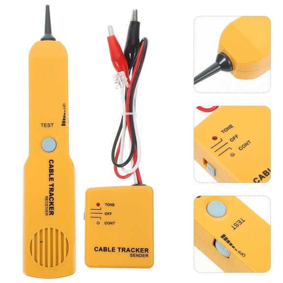 Toyandona Assorted Color Telephone Cable Tester Tone Line Finder Wire Tracer for Phone Circuits