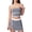 Gray, variant on Two Pc Sets for Women Summer Plus Size Casual Outfits for Women with Adjustable Strap and Side-Slit Skirt, Shorts Sling Set