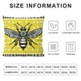 thumbnail image 5 of GOSMITH Summer Pillow Covers , Bee Polka Dots Decorative Yellow Throw Pillow Covers Cute Farmhouse Cushion Pillow Covers for Sofa Couch Outdoor Decor, 5 of 5