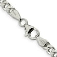 thumbnail image 3 of Sterling Silver Polished 5mm Curb Chain (30 X 5) Made In India qfc147-30, 3 of 5