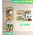thumbnail image 4 of "White 10-Tier Over The Door Pantry Organizer, Pantry Organization and Storage, Metal Hanging Adjustable Basket, Wall Spice Rack Seasoning Shelves, Home & Kitchen Essentials ", 4 of 9
