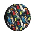 thumbnail image 1 of Fotbe Parrot Funda de Llanta de Repuesto con Estampado, Engrosada, Ajuste Universal para Jeep, Remolque, RV, SUV, Camión-16 inch, 1 of 6