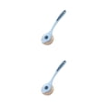 thumbnail image 3 of Inteprter Cepillo de cocina Mango largo Depurador de aceite de Bola de alambre de fibra desmontable Limpieza de café Herramientas de fregado Azul 2piezas Inteprter CBP485536, 3 of 6