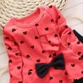 thumbnail image 4 of Toddler Girl 2 Piece Boy Long Sleeved Trousers Suit Comfortable Soft Fashionable And Casual Girl Suit Long Sleeve Sweatshirt Tops Pants Set for 6 12 18 24 M 1t 2t 3t 4t 5t 6t (3-4 Years,Red), 4 of 4