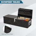 thumbnail image 4 of Truck Bed Tool Box Heavy Duty Aluminum With Sliding Shelf, Diamond Plate Toolbox for Pick Up Truck Rv Trailer, Trailer Toolbox Storage With Side Handle, Lock and Keys, 40x13x10 inch, 4 of 7