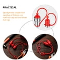 thumbnail image 4 of BRIGHTFUFU Red Plastic Hydraulic Dust Caps Set for Decor with Male and Female Caps, Durable and Lightweight, 4 of 8