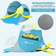 thumbnail image 5 of Goplus Pop Up Beach Tent for 3-4 Person Anti-UV UPF 50 Plus Portable Sun Shelter, 5 of 10