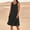 Navy plus size boho sundress a1, variant on Women Summer Plus Size Round Neck Sleeveless Boho Flowy A-Line Mini Casual Dresses Solid Basic Vacation Beach Swing Loose Sundresses, Navy M