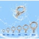 thumbnail image 5 of Anillo de elevación Perno de argolla Tornillo de rosca macho de acero inoxidable Pernos de argolla de elevación Hardware de construcción de bricolaje Pernos para cubiertas de peso marino M4×10-10PCS, 5 of 5