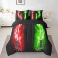 thumbnail image 2 of Feelyou Splash Artwork Bedding Comforter Set 7pcs, Watercolor Splash King Bedding Sets, 2 of 8