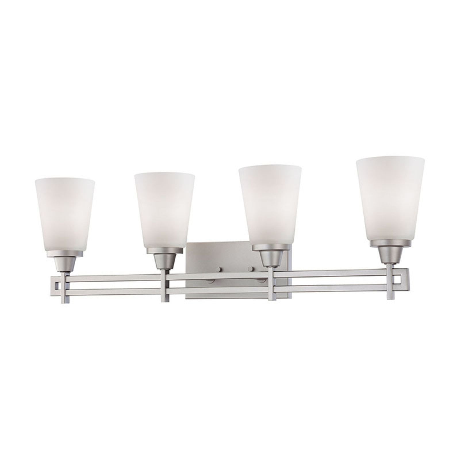 Thomas Lighting Wright 4 Light Contemporary Bathroom Vanity Light Walmart Com Walmart Com