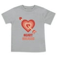 thumbnail image 4 of Heartbreaker Valentines Day Grey Red Shirt T-Shirt Toddler Boy 3T, 4 of 5