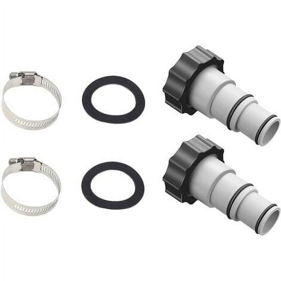 Swimming Pool Hose Adapter A, Swimming Pool Hose Adapter, 38mm and 32mm Diameter, Swimming Pool A Adapter, Hose Adapter for Pumps Hose Connector with (2