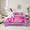 Blue Pink, variant on Homewish Children Teenagers Sport Figure Skating Twin Bedding Sets 7-Piece,Gradient Bling Splash Bedding Comforter Set Microfiber,Chic Floral Flowers Breathable Sheet Sets,Super Cozy Room Decor