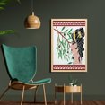 thumbnail image 2 of Retro Wall Art with Frame, Mythological Aphrodite Profile and Olive Branch Greek Borders Framework Print, Printed Fabric Poster for Bathroom Living Room Dorms, 23" x 35", Multicolor, by Ambesonne, 2 of 2