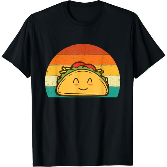 Retro Taco - Taco Lover Mexican Food Taco Tuesday T-Shirt