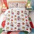 thumbnail image 2 of Manfei Kawaii Xmas Pink Christmas Twin Quilt Set,Winter Holiday Twin Coverlet Set,2 Pieces,1 Bedspread and 1 Pillowcase, 2 of 7