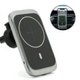 thumbnail image 2 of Cargador de coche inalámbrico magnético compatible con teléfonos iPhone 12 sin carcasa y fundas magnéticas, soporte de coche inalámbrico rápido con abrazadera de ventilación de aire segura Vhermosa 223261-2, 2 of 8